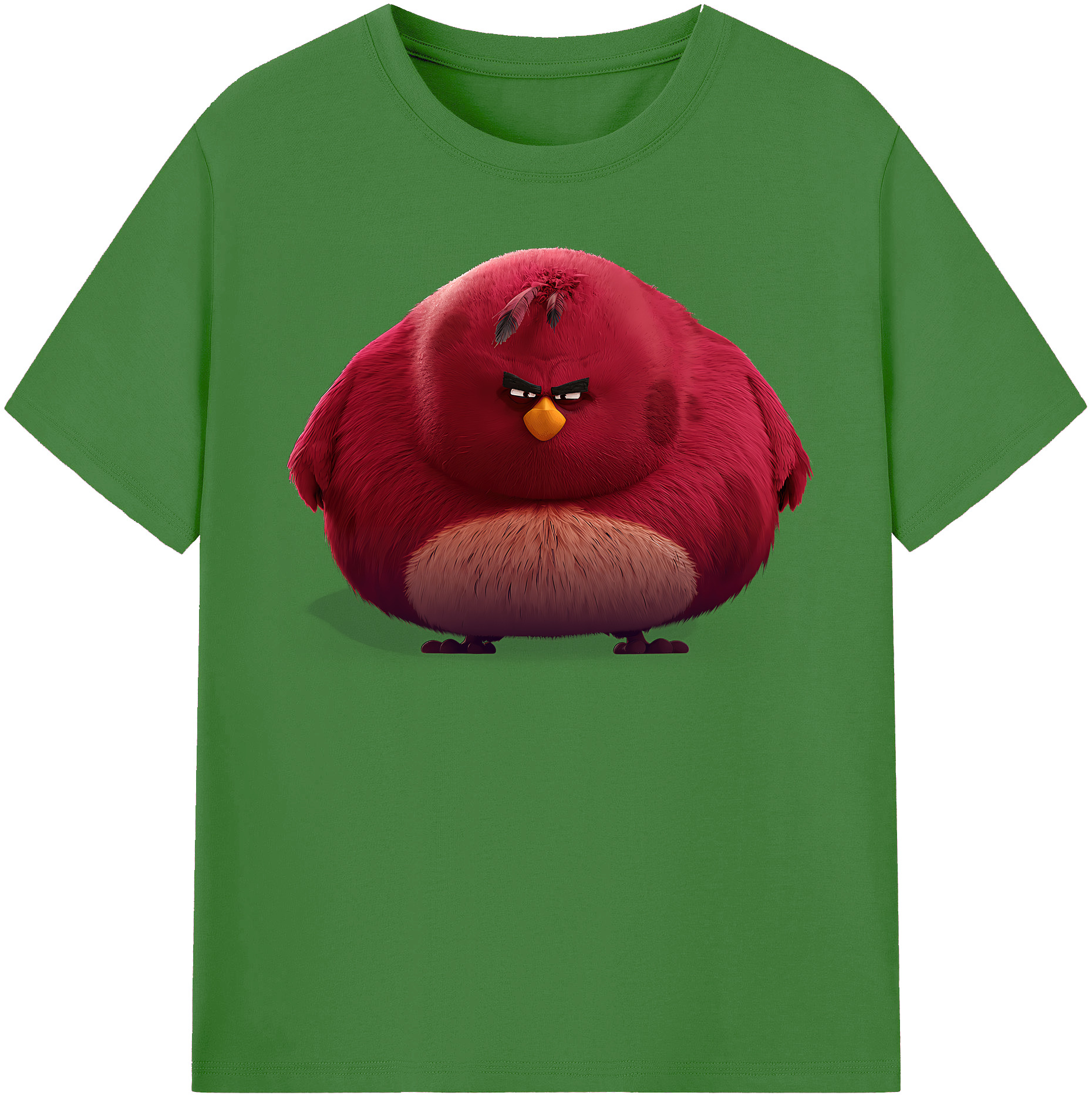 （画像用） Angry Birds アングリーバード レディースカジュアルプリントTシャツ（綿100％）